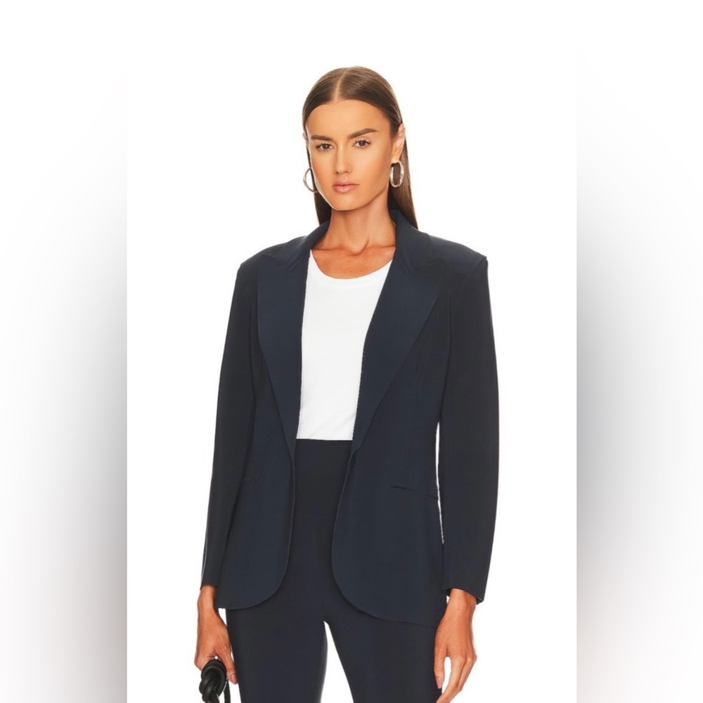 Norma Kamali Single Breasted Jacket in Pewter